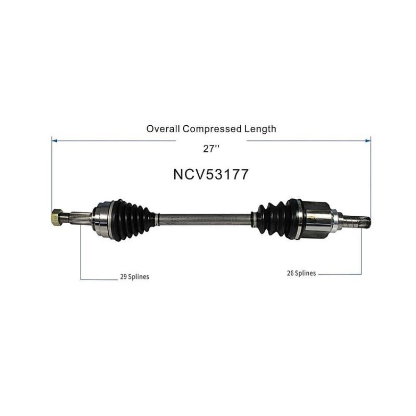 GSP NCV53177 13-19 Nissan Sentra (1.8) CV Axle Assembly  - Front Left