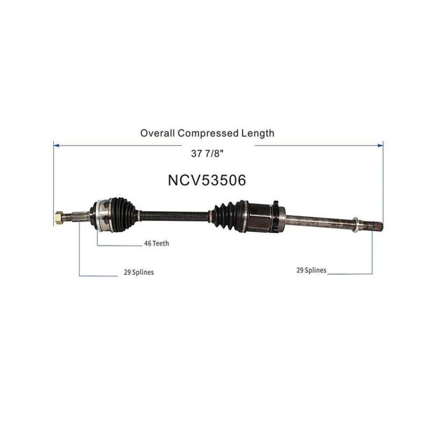 GSP NCV53506 92-94 Nissan Maxima CV Axle Assembly  - Front Right