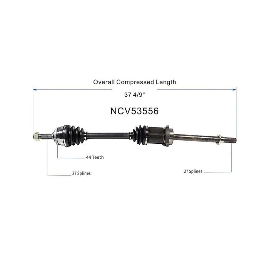 GSP NCV53556 98-99 Nissan Altima CV Axle Assembly  - Front Right