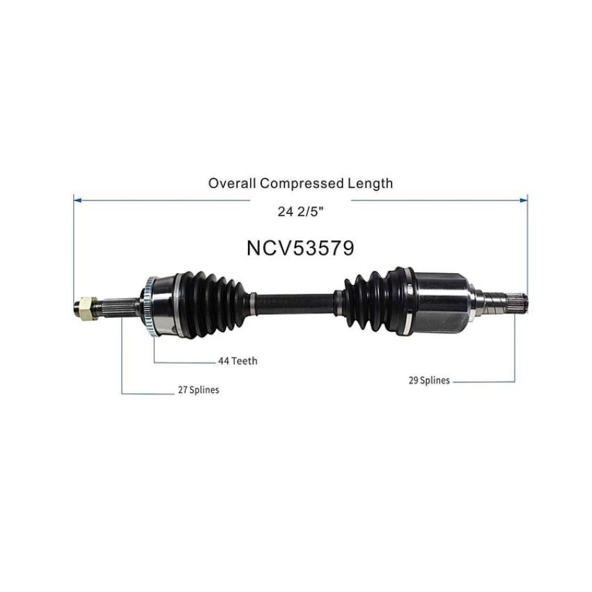 GSP NCV53579 02-06 Nissan Altima (2.5) CV Axle Assembly  - Front Left
