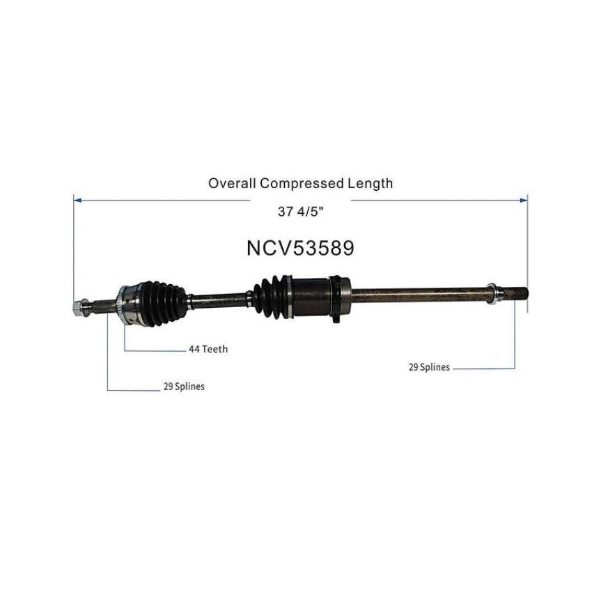 GSP NCV53589 2001 Nissan Maxima CV Axle Assembly  - Front Right