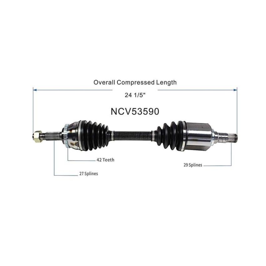GSP NCV53590 02-06 Nissan Sentra (2.5) CV Axle Assembly  - Front Left