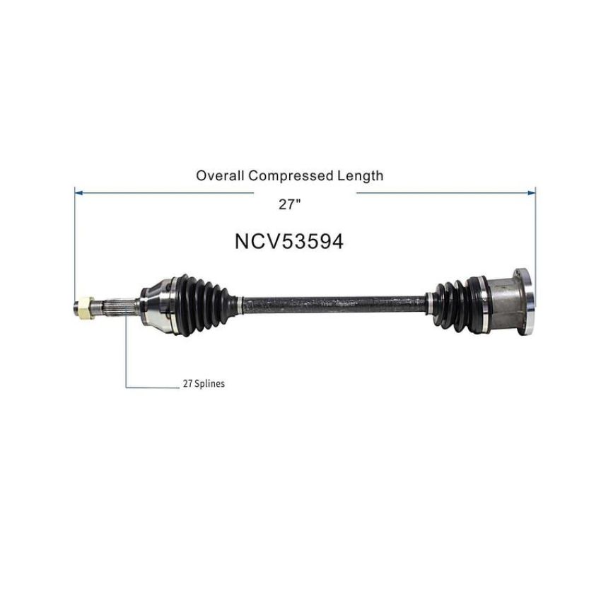 GSP NCV53594 03-08 INFINITI FX35 CV Axle Assembly  - Front Left