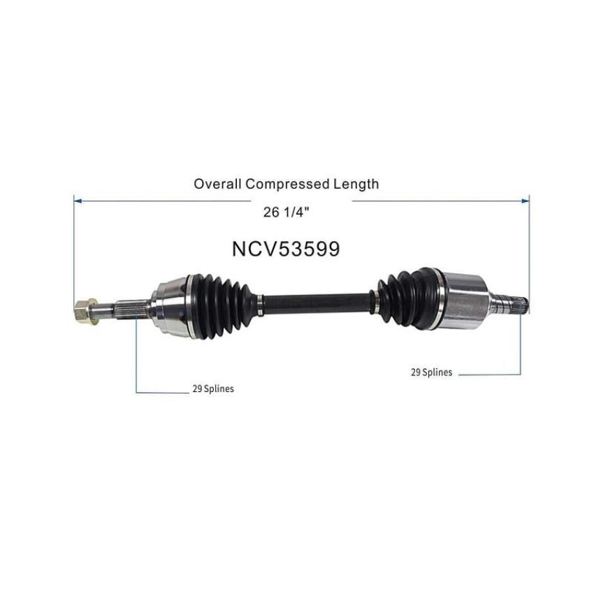 GSP NCV53599 03-07 Nissan Murano CV Axle Assembly  - Front Left