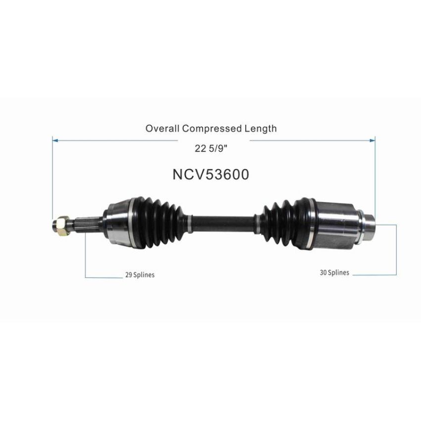 GSP NCV53600 03-07 Nissan Murano (AWD) CV Axle Assembly  - Front Right