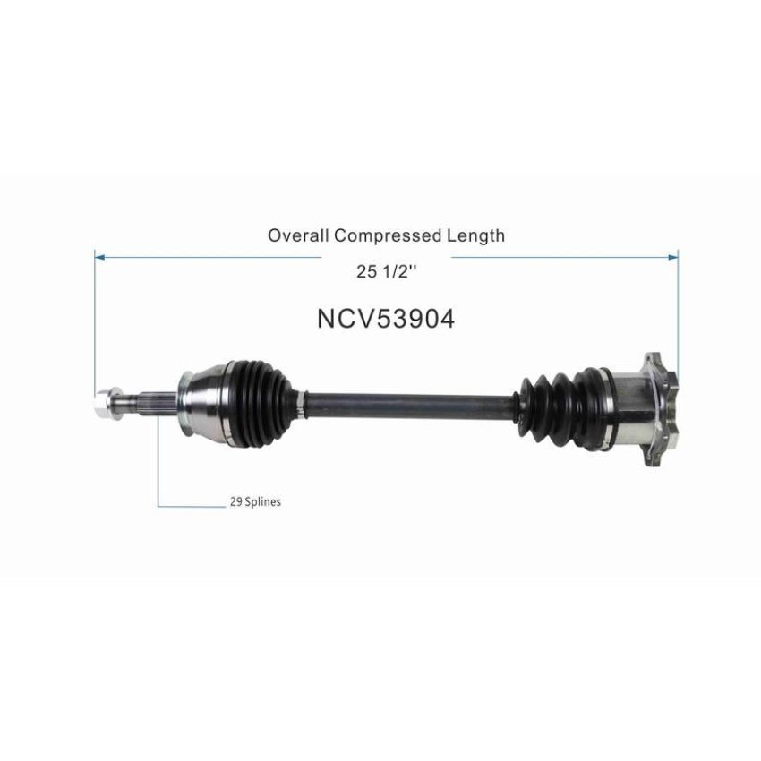 GSP NCV53904 INFINITI, Nissan CV Axle Assembly