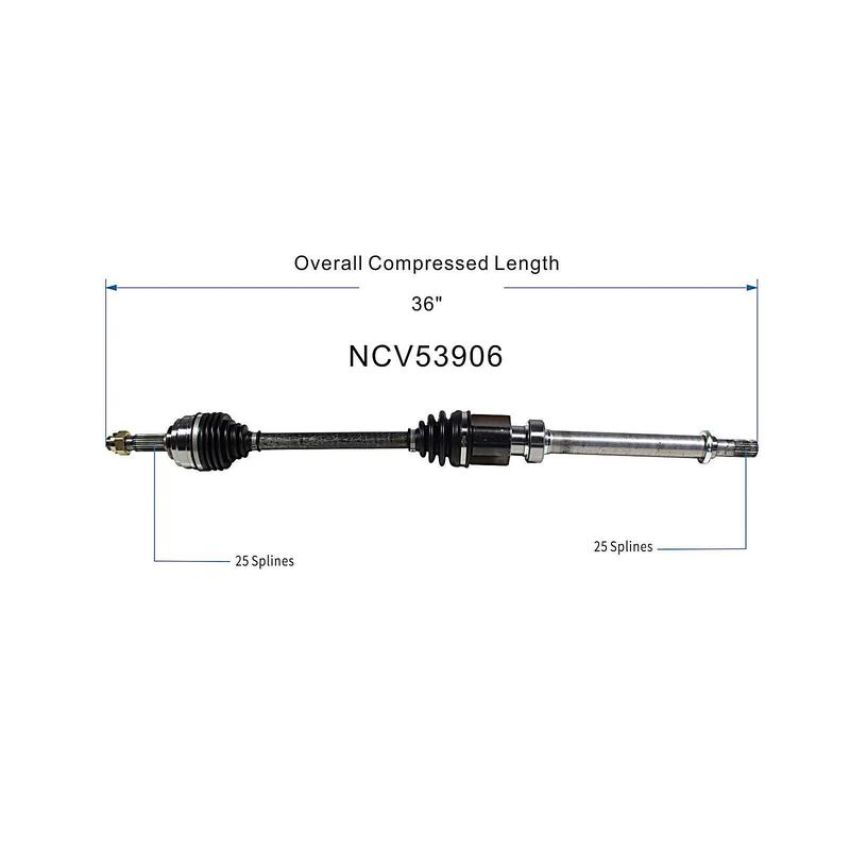 GSP NCV53906 07-12 Nissan Versa 1.8 S (1.8) CV Axle Assembly  - Front Right