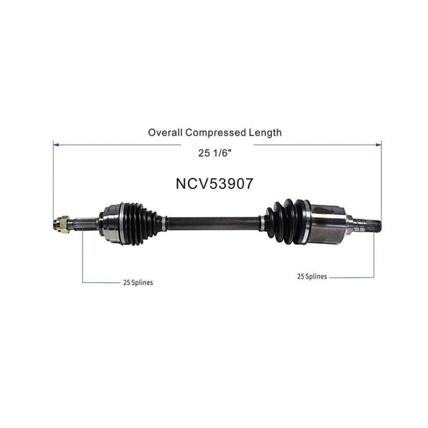 GSP NCV53907 Nissan CV Axle Assembly  - Front Left