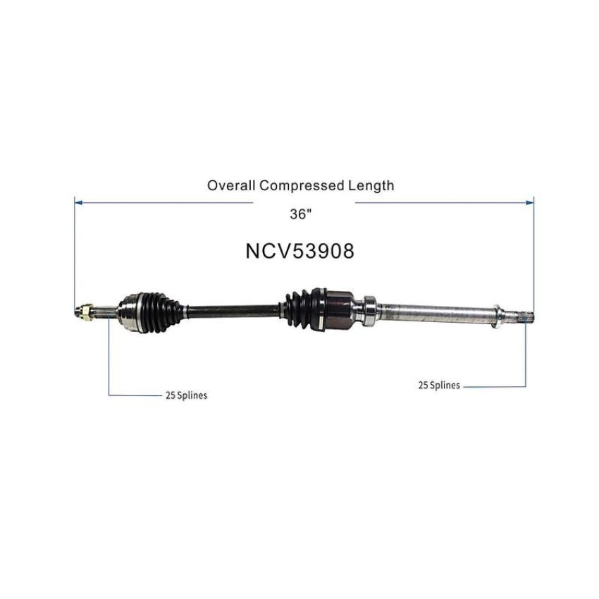GSP NCV53908 Nissan (1.8) CV Axle Assembly  - Front Right