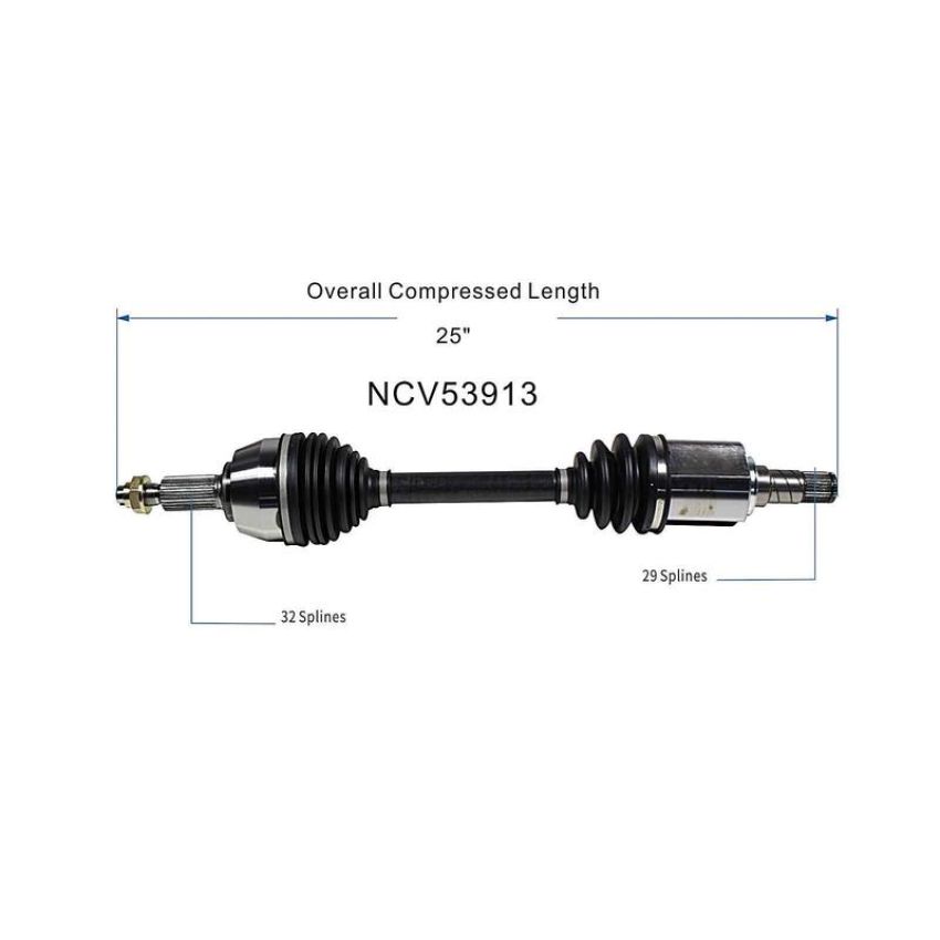 GSP NCV53913 07-12 Nissan Altima (3.5) CV Axle Assembly  - Front Left
