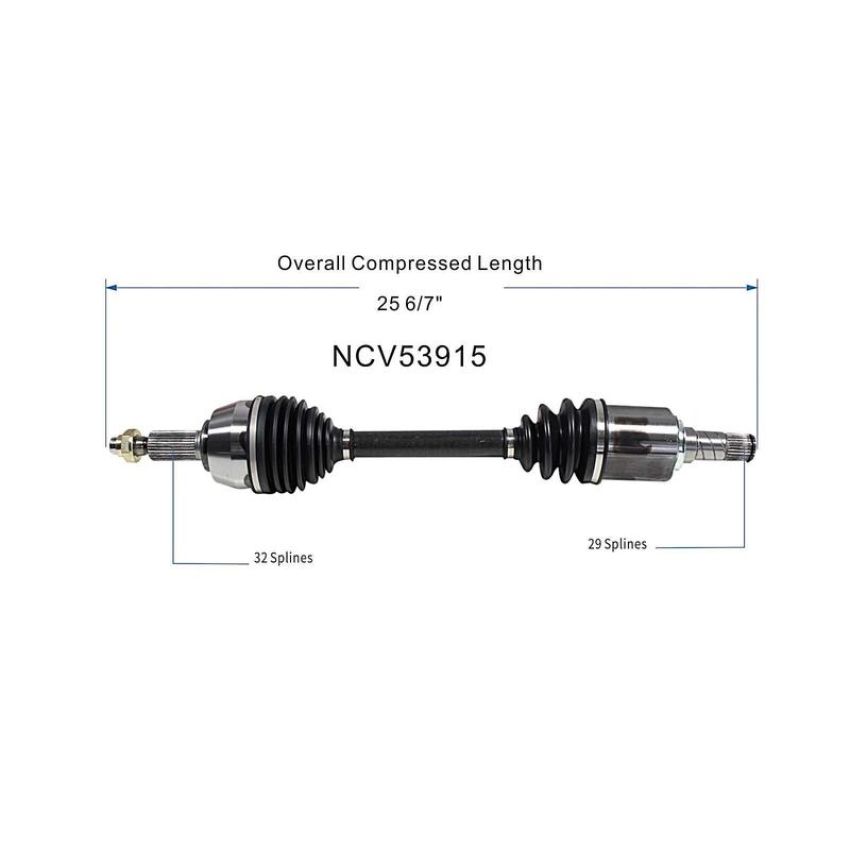 GSP NCV53915 09-14 Nissan Maxima CV Axle Assembly  - Front Left