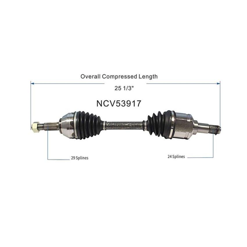 GSP NCV53917 07-11 Nissan Altima Hybrid (2.5) CV Axle Assembly  - Front Left