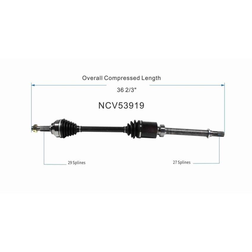 GSP NCV53919 07-12 Nissan Sentra CV Axle Assembly  - Front Right