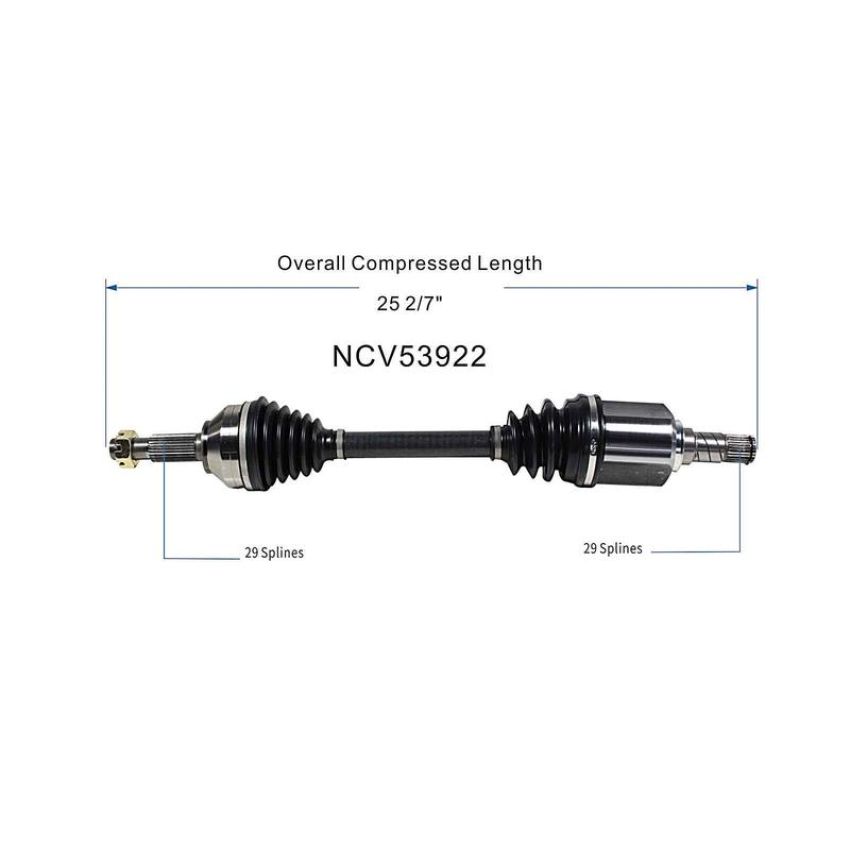 GSP NCV53922 07-12 Nissan Altima (2.5) CV Axle Assembly  - Front Left