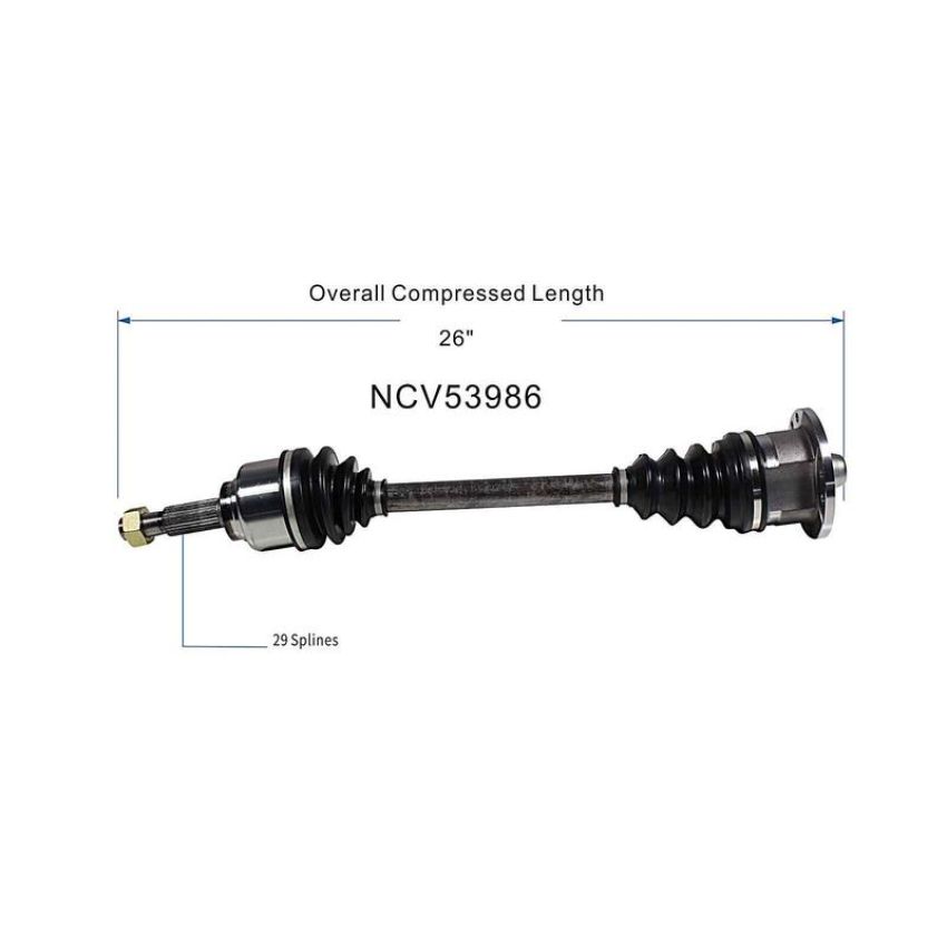 GSP NCV53986 95-98 Nissan 240SX CV Axle Assembly  - Rear Right