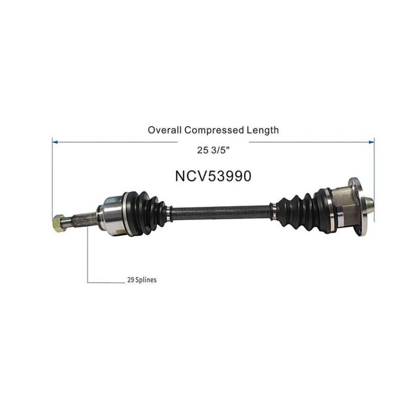 GSP NCV53990 89-94 Nissan 240SX CV Axle Assembly  - Rear Right