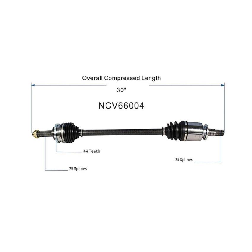 GSP NCV66004 Subaru (Sedan/Wagon - 2.5, 3.0) CV Axle Assembly