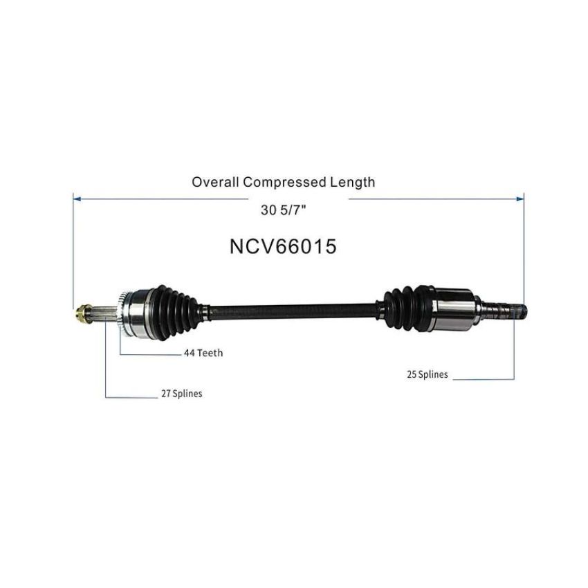 GSP NCV66015 Saab, Subaru (Wagon) CV Axle Assembly