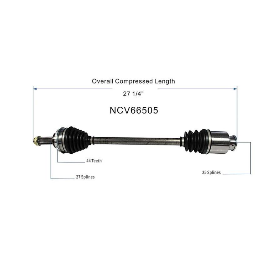 GSP NCV66505 02-04 Subaru Impreza (Sedan) CV Axle Assembly  - Front Right