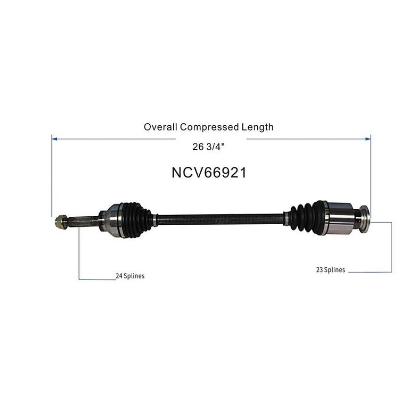 GSP NCV66921 90-94 Subaru Legacy (AWD) CV Axle Assembly  - Rear Left