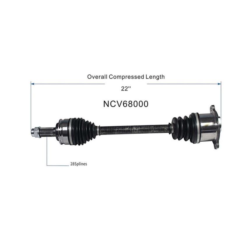 GSP NCV68000 06-13 Suzuki Grand Vitara (3.2) CV Axle Assembly  - Front Left