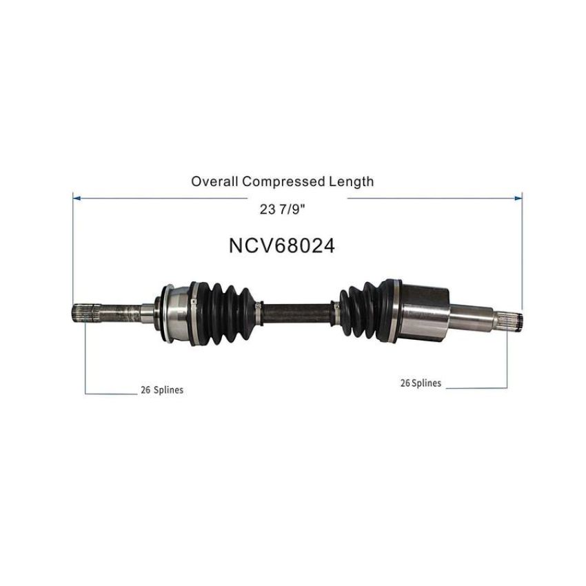 GSP NCV68024 Geo, Suzuki CV Axle Assembly  - Front