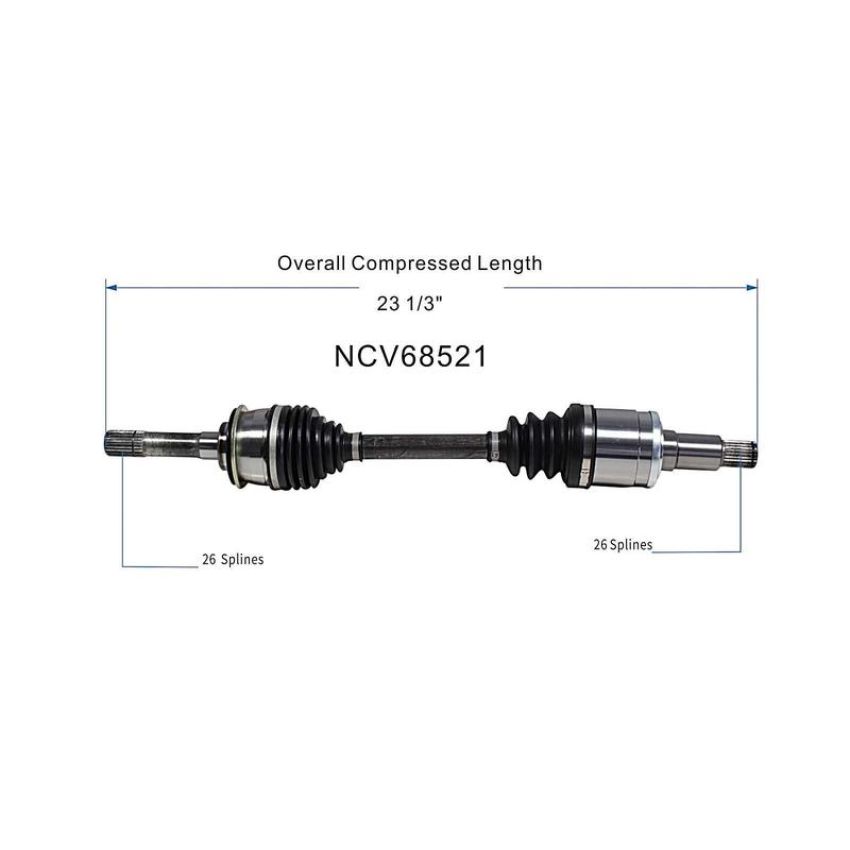 GSP NCV68521 04-06 Suzuki XL-7 CV Axle Assembly  - Front Right
