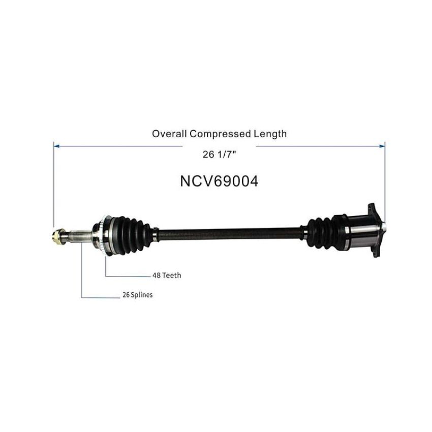GSP NCV69004 Lexus, Toyota (3.3) CV Axle Assembly  - Rear