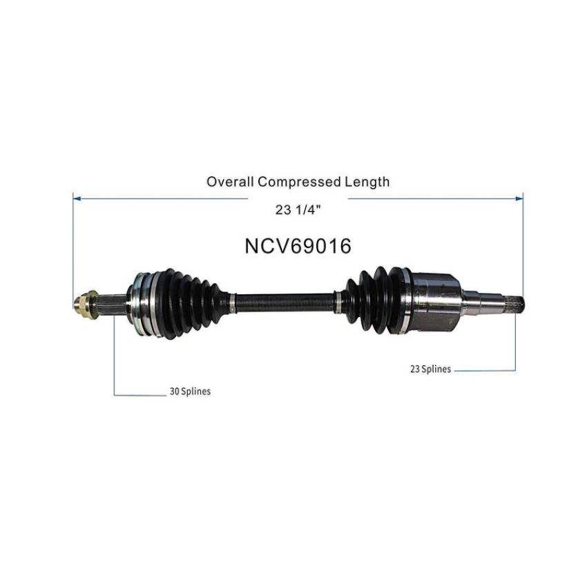 GSP NCV69016 Lexus (3.5) CV Axle Assembly  - Front Left