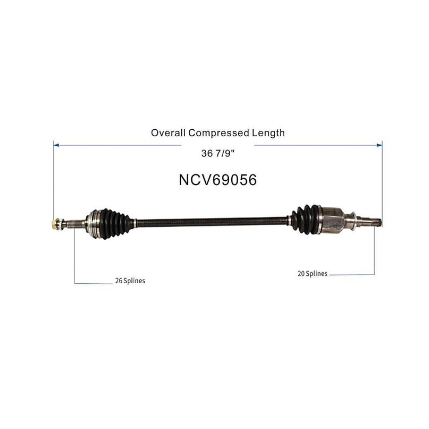 GSP NCV69056 90-93 Toyota Celica ST CV Axle Assembly  - Front Right