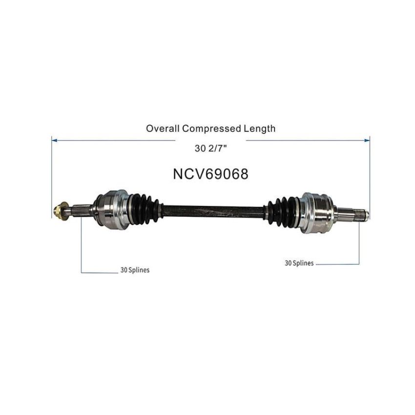 GSP NCV69068 Lexus (RWD) CV Axle Assembly  - Rear Left