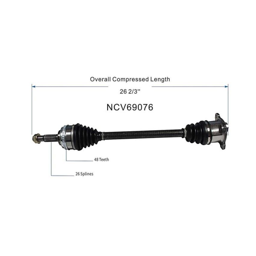 GSP NCV69076 99-00 Lexus RX300 CV Axle Assembly  - Rear