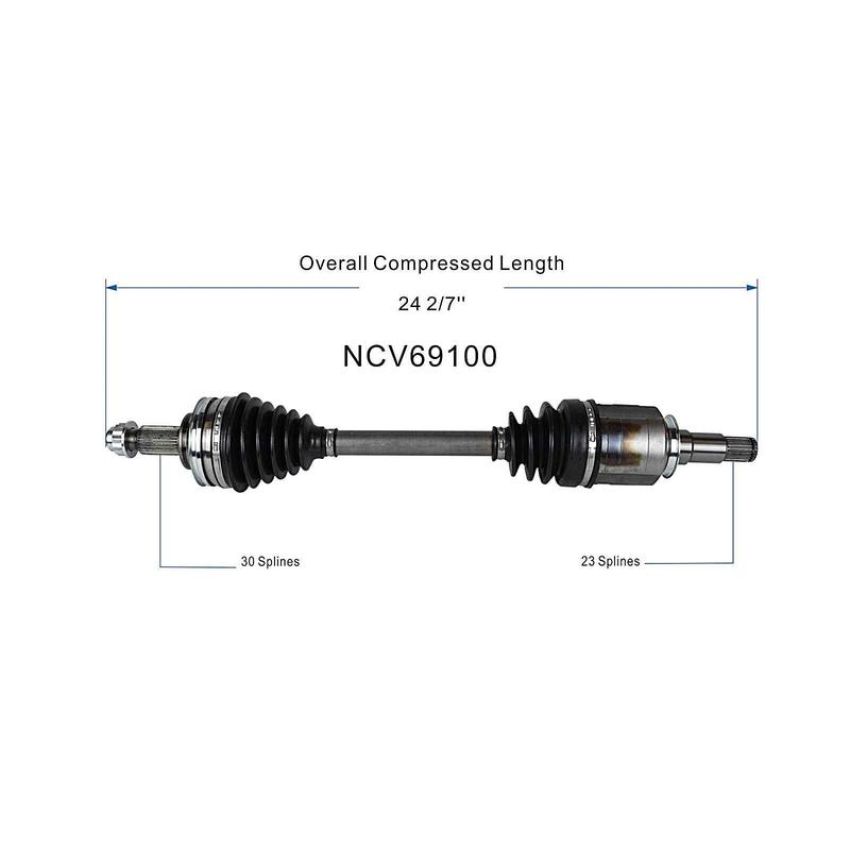 GSP NCV69100 Lexus (3.5) CV Axle Assembly  - Front Left