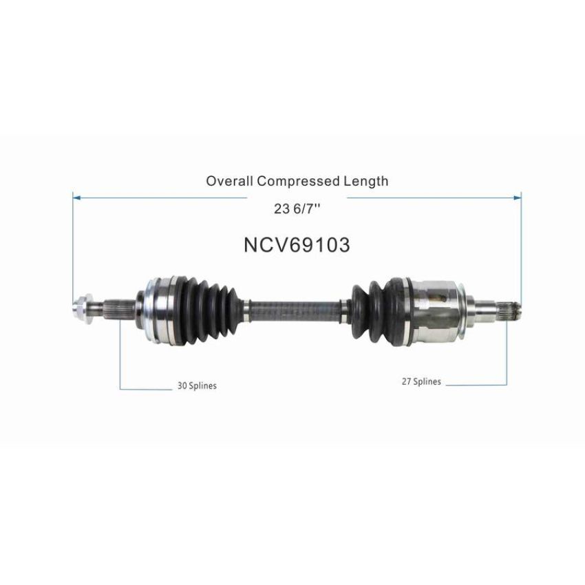 GSP NCV69103 Lexus CV Axle Assembly  - Front Left