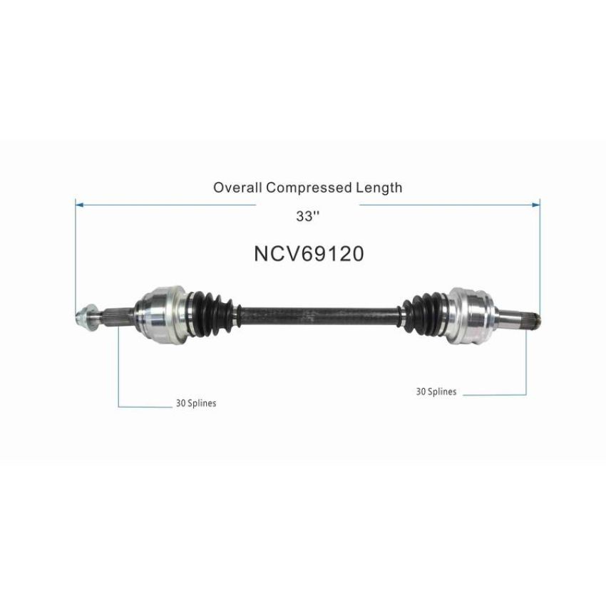 GSP NCV69120 Lexus CV Axle Assembly