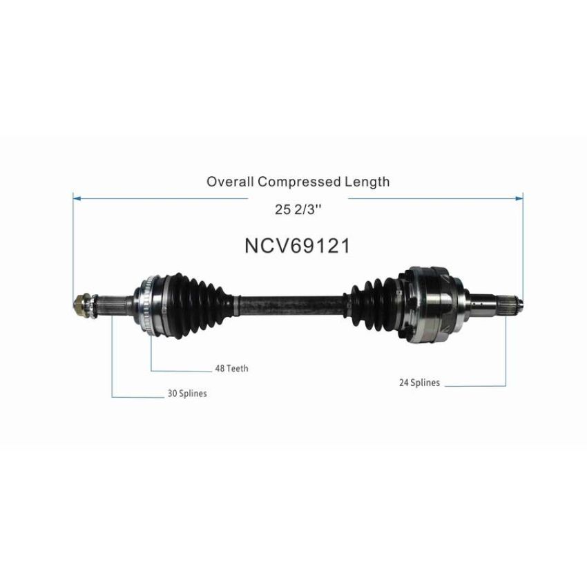 GSP NCV69121 Lexus, Toyota (3.0) CV Axle Assembly  - Front Left