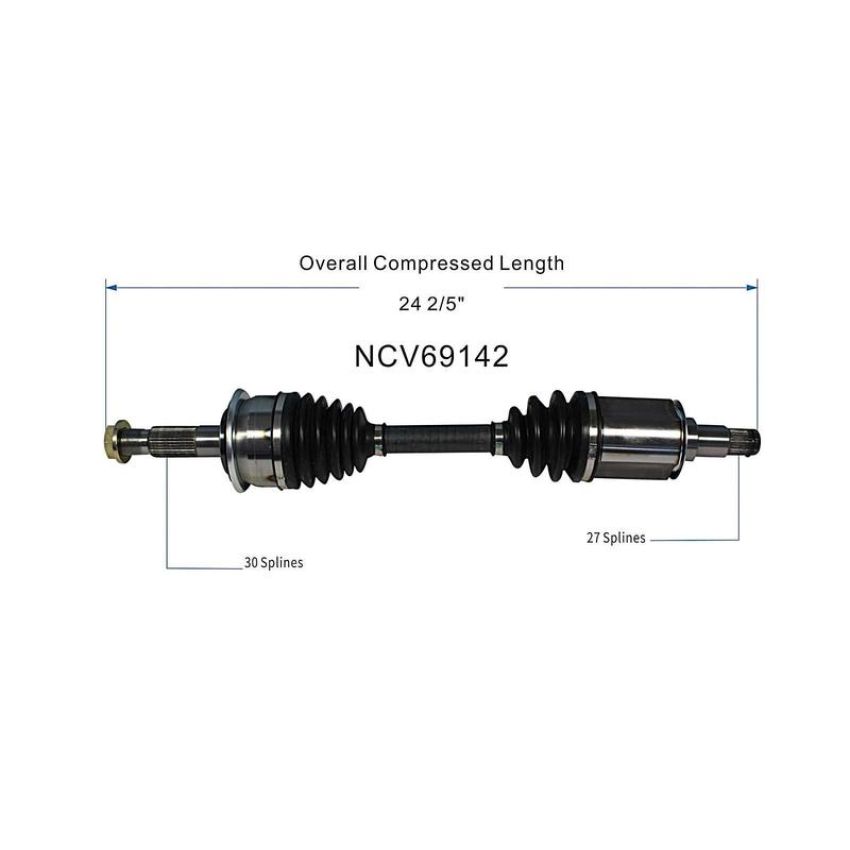 GSP NCV69142 Toyota CV Axle Assembly  - Front