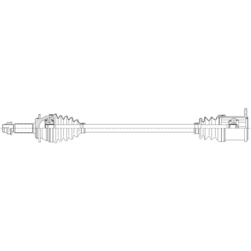 GSP NCV69265 18-22 Lexus RX450hL CV Axle Assembly  - Rear