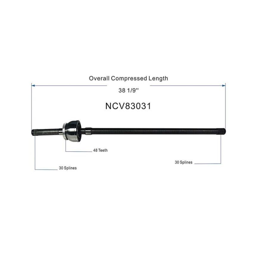 GSP NCV69276 00-08 Toyota Land Cruiser CV Axle Assembly  - Front Left