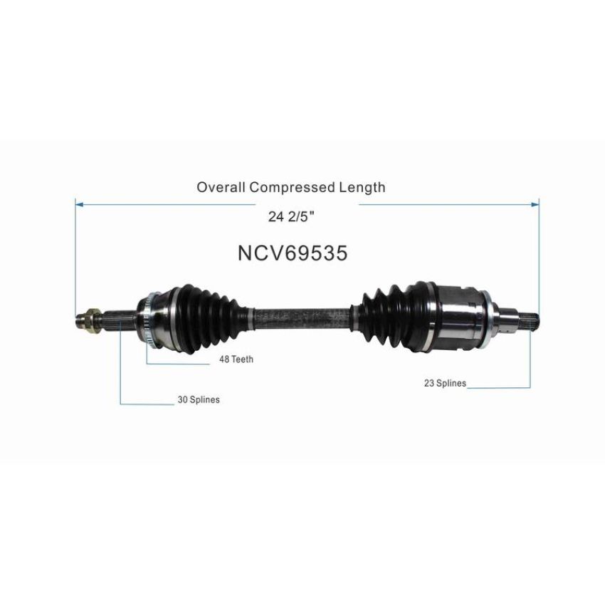 GSP NCV69535 Lexus (AWD) CV Axle Assembly  - Front Left