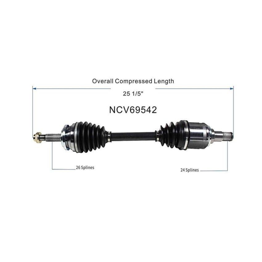 GSP NCV69542 08-15 Scion xB CV Axle Assembly  - Front Left