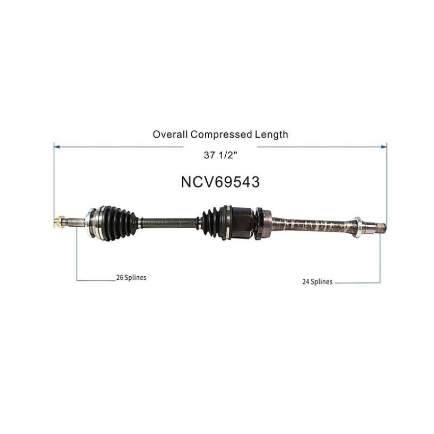 GSP NCV69543 08-15 Scion xB CV Axle Assembly  - Front Right