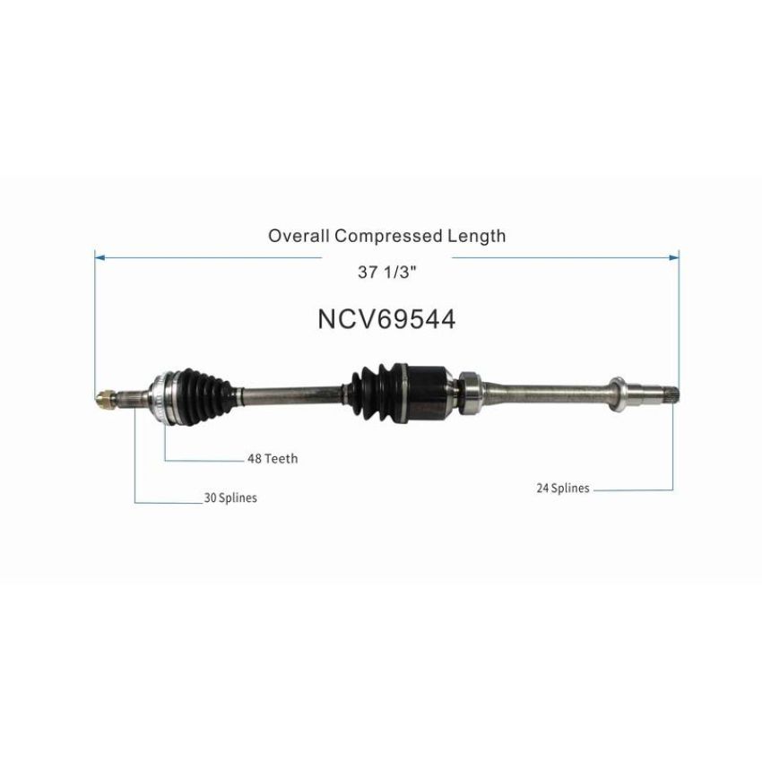 GSP NCV69544 Lexus, Toyota (3.0) CV Axle Assembly  - Front Right