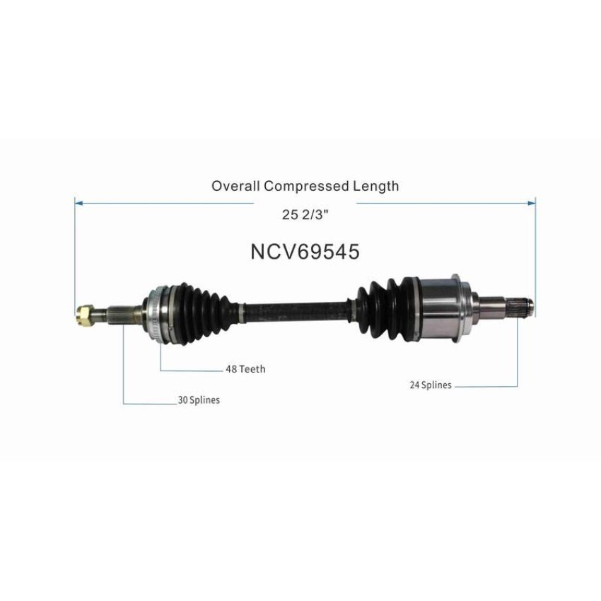 GSP NCV69545 Lexus, Toyota (3.0) CV Axle Assembly  - Front Left