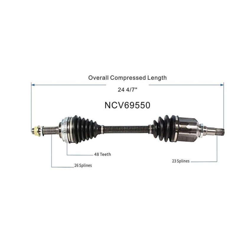 GSP NCV69550 94-97 Toyota Celica ST CV Axle Assembly  - Front Left