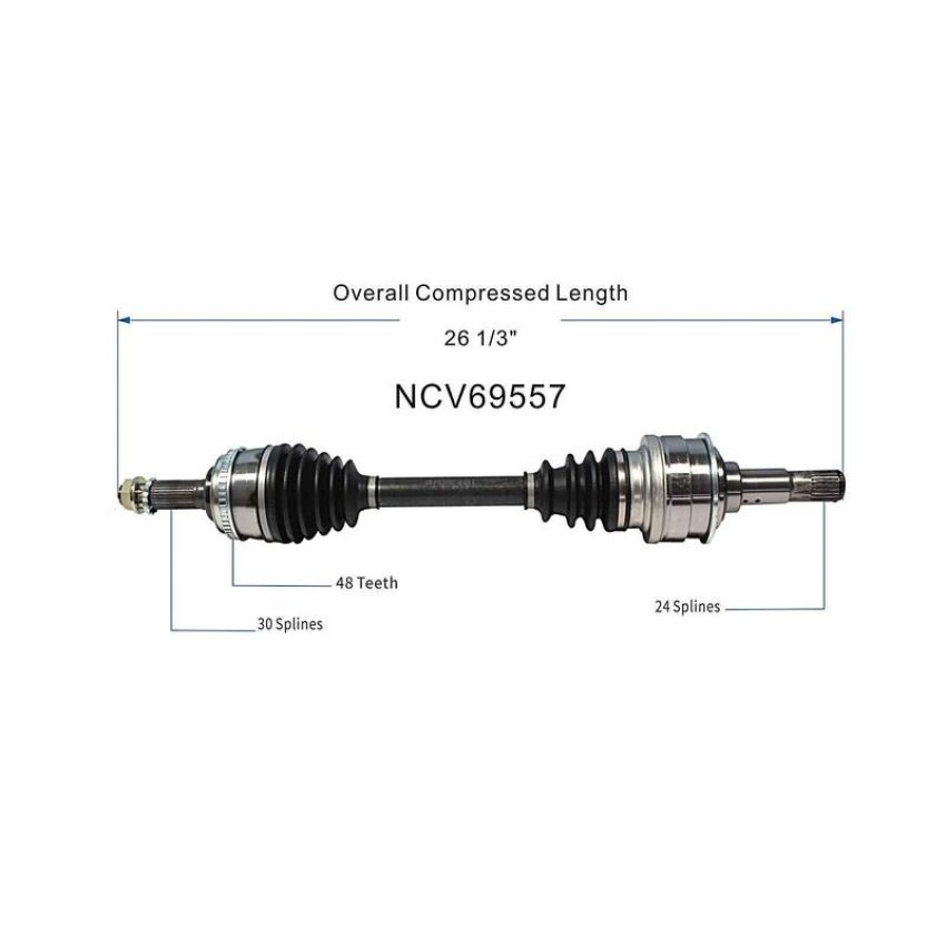 GSP NCV69557 Lexus, Toyota (3.0) CV Axle Assembly  - Front Left