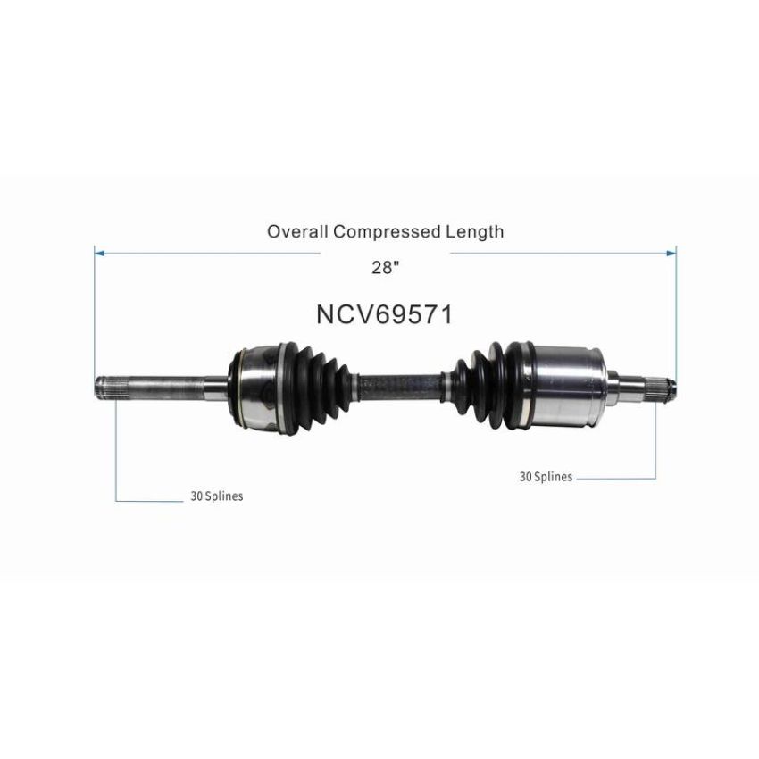 GSP NCV69571 Lexus, Toyota CV Axle Assembly  - Front