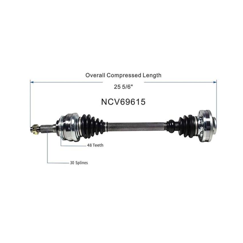 GSP NCV69615 Lexus, Toyota CV Axle Assembly  - Rear Left