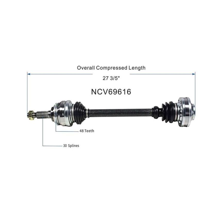 GSP NCV69616 Lexus, Toyota CV Axle Assembly  - Rear Right