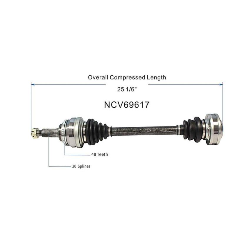 GSP NCV69617 01-05 Lexus IS300 CV Axle Assembly  - Rear Left
